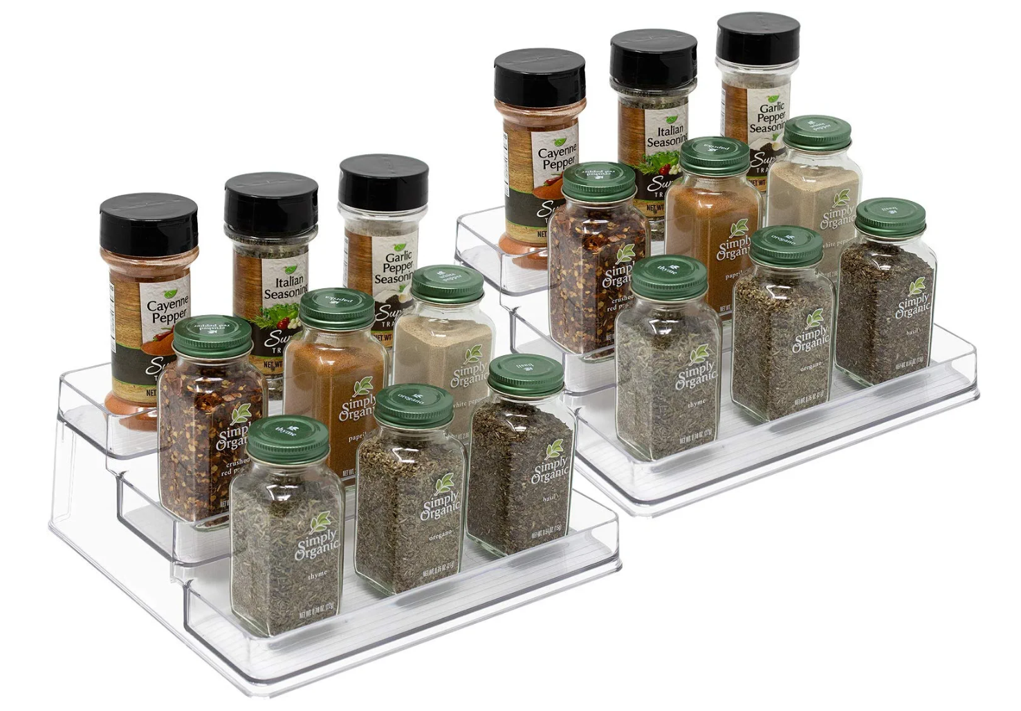 clear shelf organizer,3 tiershelf spice rack organizer