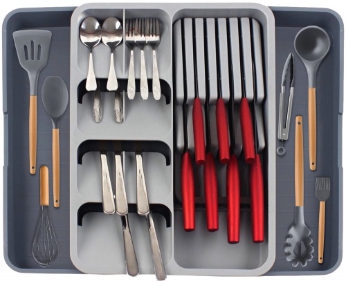 Expandable Knife Organizer for Kitchen Drawer