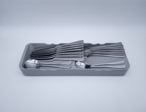 Partition Silverware Drawer Organizer Tray with 2 Sections