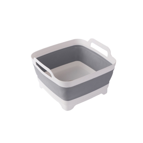 8L/12L Foldable Dish Basin With Drain Plug