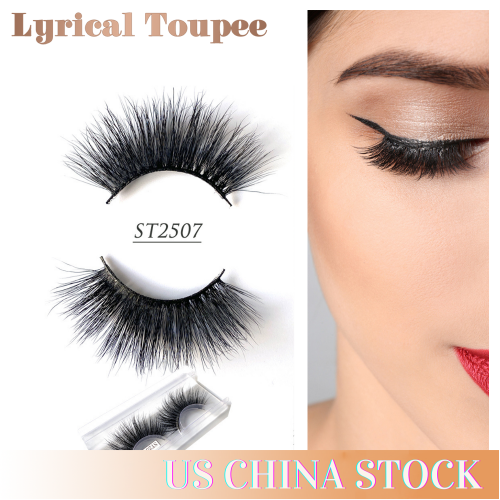 False Eyelashes Natural Faux Mink Strip 3D, strong natural eyelashes, High Quality, Soft and comfortable to use. (ST2507)