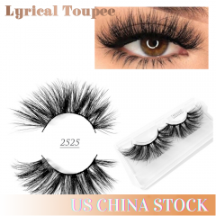 False Eyelashes Natural Faux Mink Strip 3D, strong natural eyelashes, High Quality, Soft and comfortable to use. (ST2525)