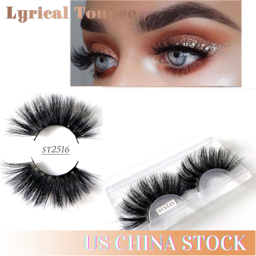 False Eyelashes Natural Faux Mink Strip 3D, strong natural eyelashes, High Quality, Soft and comfortable to use. (ST2516)