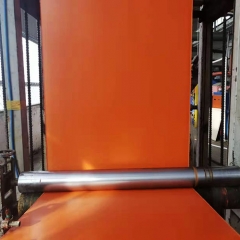 0.2mm thickness PVC coated fiberglass fabric orange color