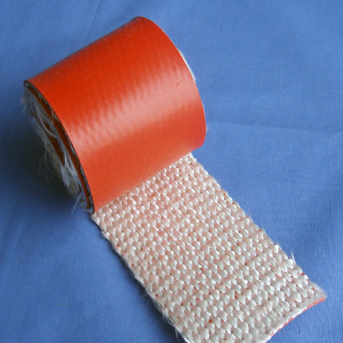 Slit silicone coated fiberglass tape