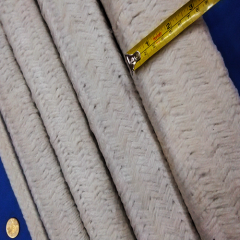 Ceramic fiber rectangular braided rope
