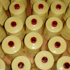 Aramid sewing thread with ss wire