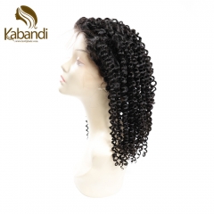 Kinky Curly Lace Front Wig Natural Black (#1B)