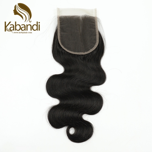 4 x 4 Natural Black (#1B) Body Wave Lace Closure