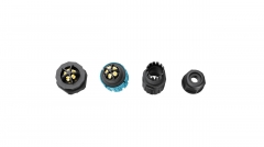 Cable Socket Male Female Connector Waterproof 3Pin Circular Connector for Outdoor Lighting