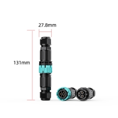 New Product P23 Wire Connect Male Female Screwless Quick Install IP68 Waterproof Connector