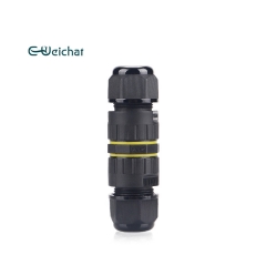 Mini Outdoor 2P 3P Lighting IP68 Waterproof Electrical PA66 Cable Straight Screw Type Wire Connector