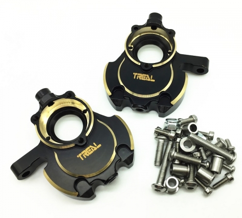 Treal Brass Inner Front Portal Housing Knuckles Heavy Weight for Redcat GEN8