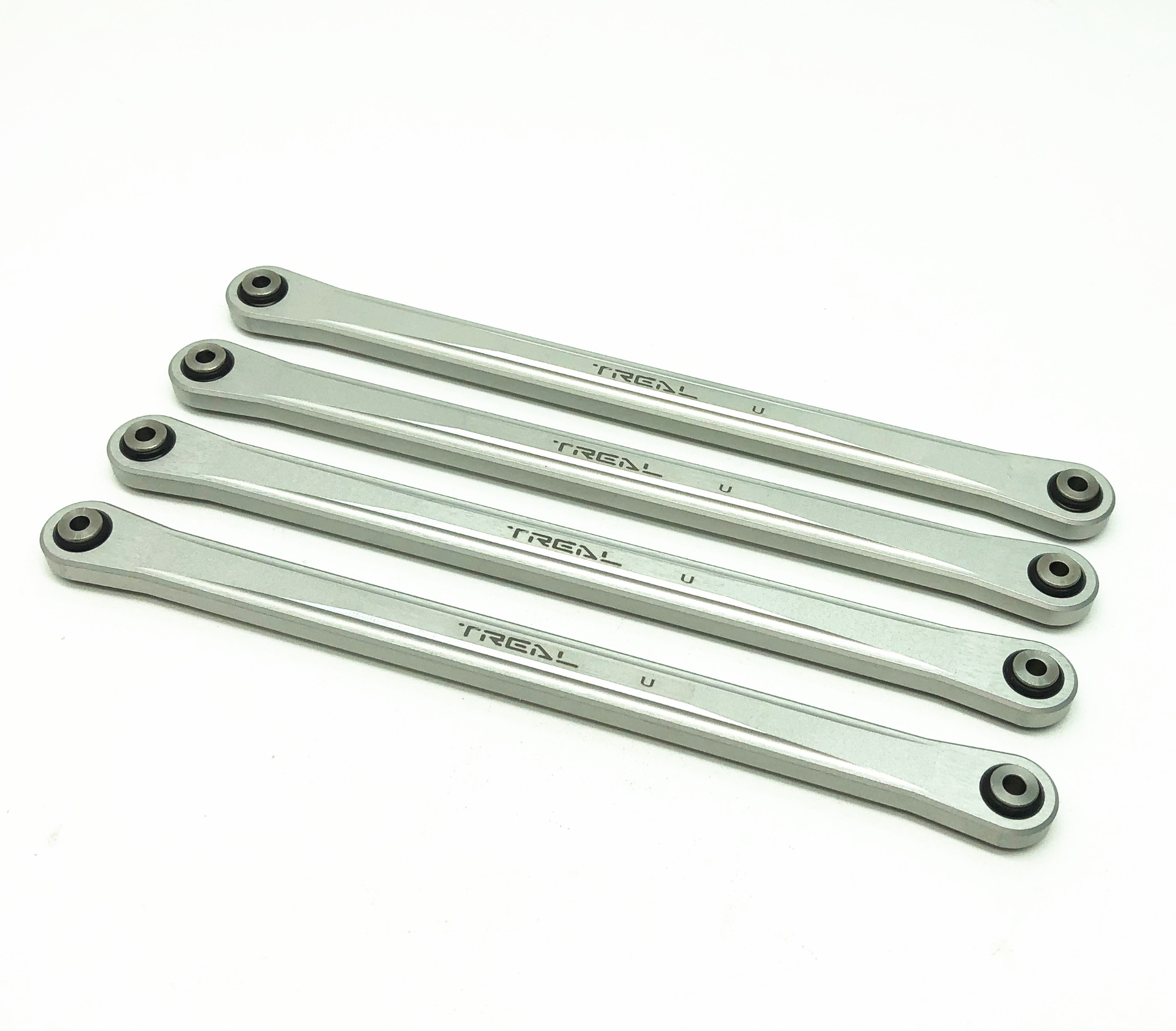 Treal Aluminum 7075 Upper Link Bars For Losi LMT - 4-Piece CNC Machined Set (Black)