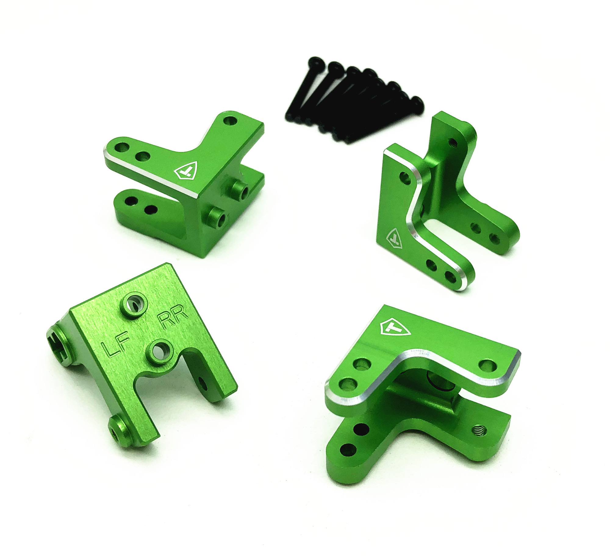 Set Esagoni In Alluminio Treal Per Losi Mini LMT 1/18 - 12 Mm, Neri, Lavorati CNC