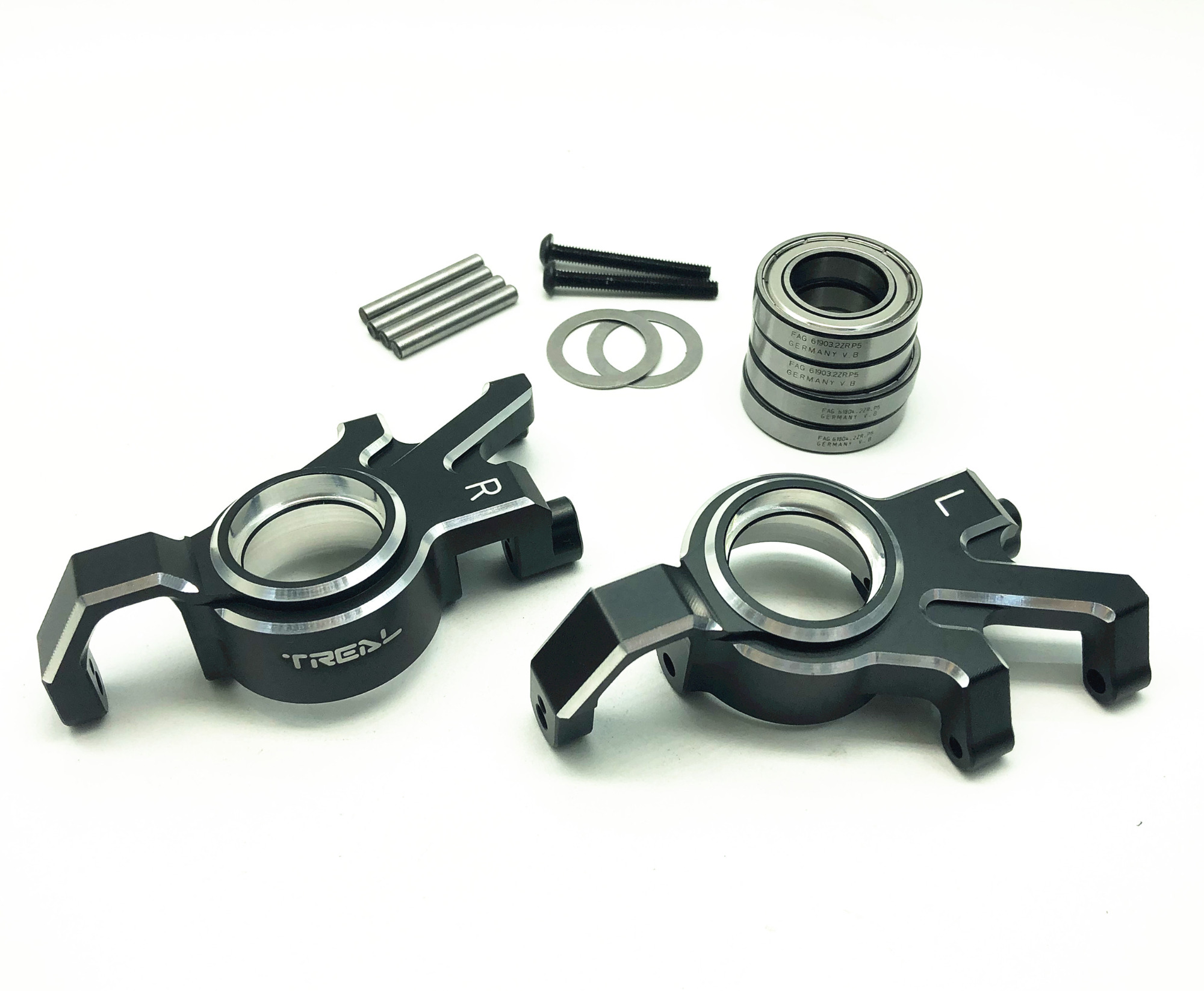 Treal Aluminum 7075 Front Hubs Steering Blocks for XMaxx