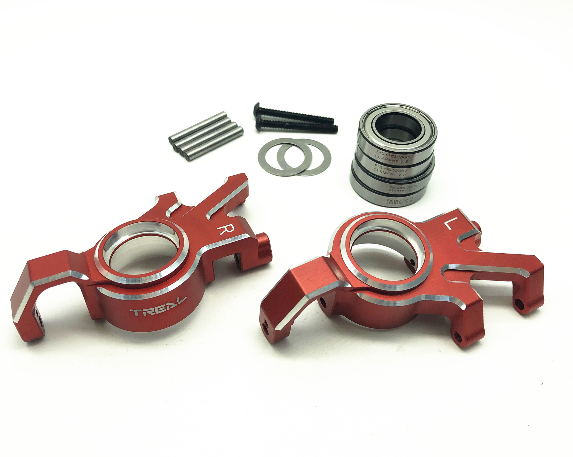 Treal Aluminum 7075 Front Hubs Steering Blocks for XMaxx