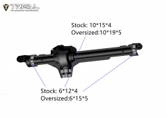 Treal Aluminum 7075 Front Axle Housing CNC Machined for Axial RBX10 Ryft