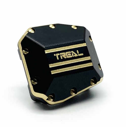 TREAL SCX10 III Brass Axle Diff Cover Heavy Weight 55g for SCX10 III Ford Bronco Jeep CJ-7 Straight Axle
