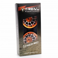 Treal Aluminium 2.2 Beadlock Wheels Rims(2)pcs Fit RC Crawler Mud Truck 2.2 Tires