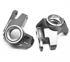 TREAL SCX6 Steering Knuckles L/R Front Hubs CNC Machined Aluminum 7075 for Axial SCX6 AR90 Upgrades