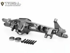 TREAL SCX6 Front Axle Housing One Piece CNC Billet Machined Aluminum 7075 for Axial SCX6 Upgrades AR90 Front Axle