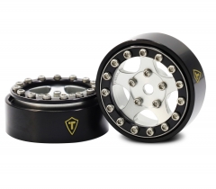 Treal 1.0 Beadlock Wheels(4P-Set) for Axial SCX24 with Brass Rings Weighted 22.4g-B Type