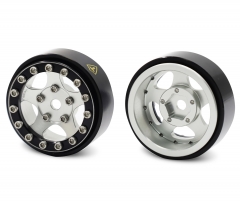 Treal 1.0 Beadlock Wheels(4P-Set) for Axial SCX24 with Brass Rings Weighted 22.4g-B Type