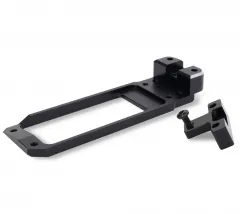 TREAL SCX6 Servo Mount Aluminum 7075 CNC Machined, Adjustable Size for Bigger Servo Full-Support Servo Bracket Compatible with Axial SCX6