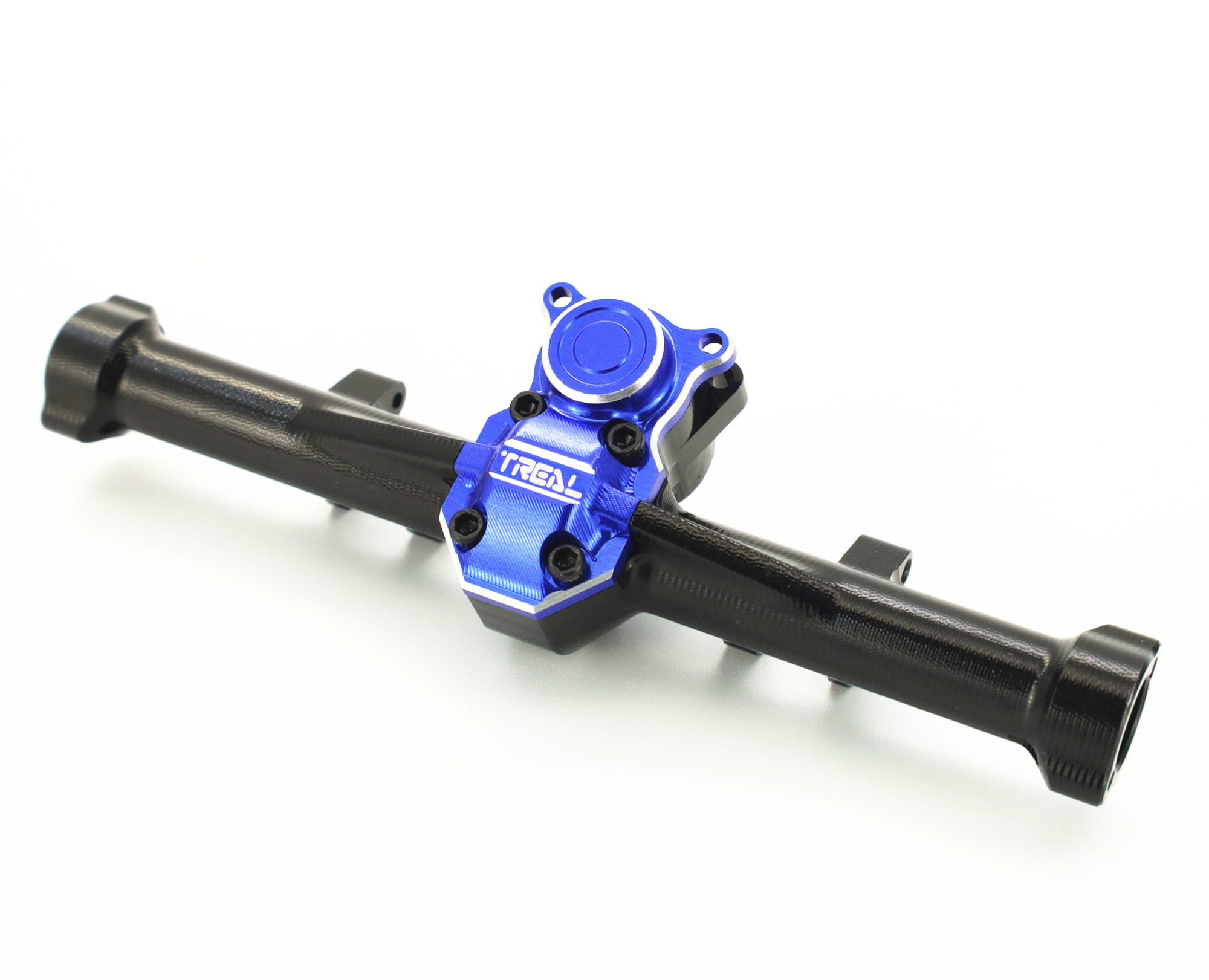 TREAL SCX24 Aluminum Axle Diff Cover (2P) 7075 - For Axial SCX24 Trucks In Blue - View #5