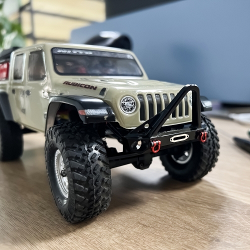 TREAL Axial SCX24 Gladiator Alu 7075 Front Bumper w/ Shackle