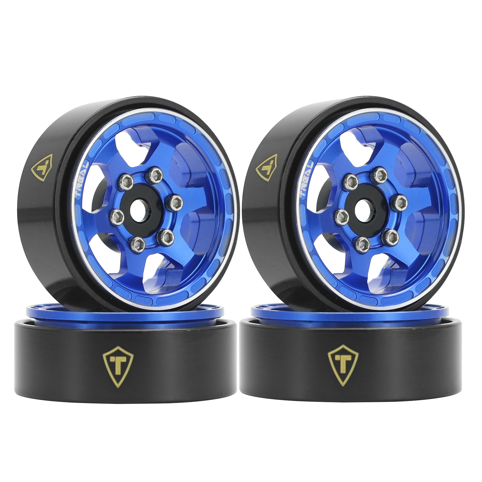 Set Cerchi Beadlock CNC E Pneumatici 1.0 Per RC Crawler 1/24 – Assiale SCX24 – AXSPEED