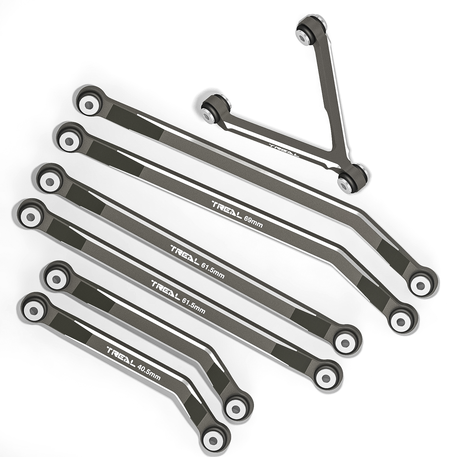 Treal Aluminum 7075 Links Set (4P) for SCX24 Deadbolt