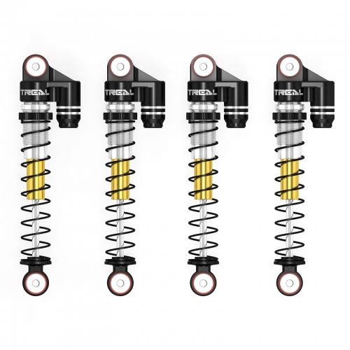 TREAL SCX24 Shocks 43mm Tele Shock Vibration Damper(4) for 1/24 Axial SCX24 Bronco Gladiator C10 Deadbolt