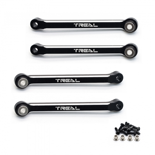 TREAL FCX24 Upper Links Set (4pcs) Aluminum 7075 Upper Chassis 4-Links for  FMS FCX24 1:24