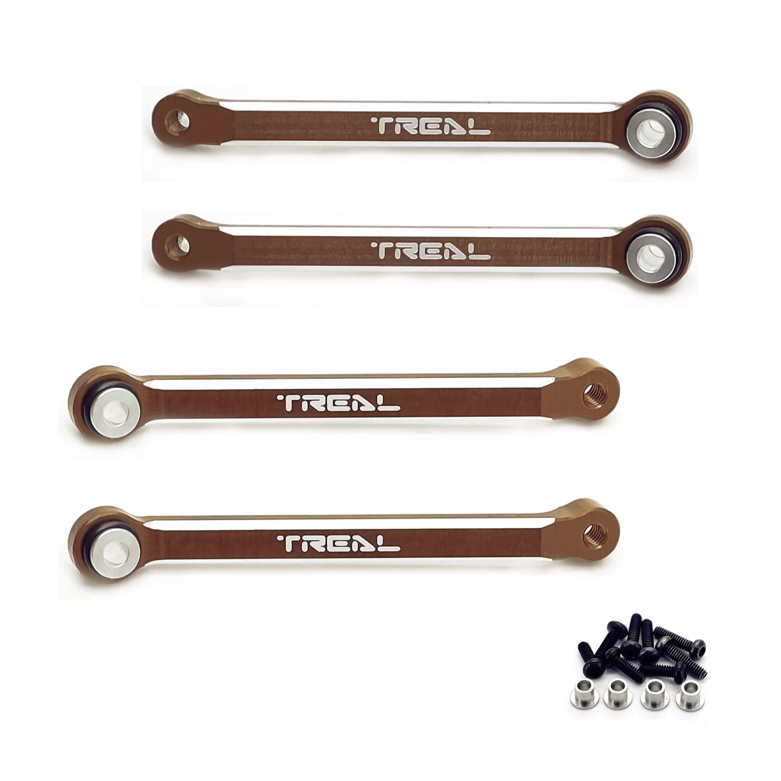 TREAL FCX24 Upper Links Set (4pcs) Aluminum 7075 Upper Chassis 4