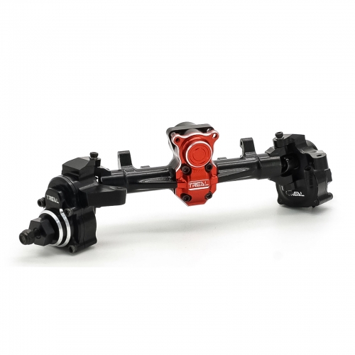 TREAL SCX24 Front Portal Axles Kit,Aluminum 7075 CNC Machined Axle Housing for Axial 1/24 SCX24