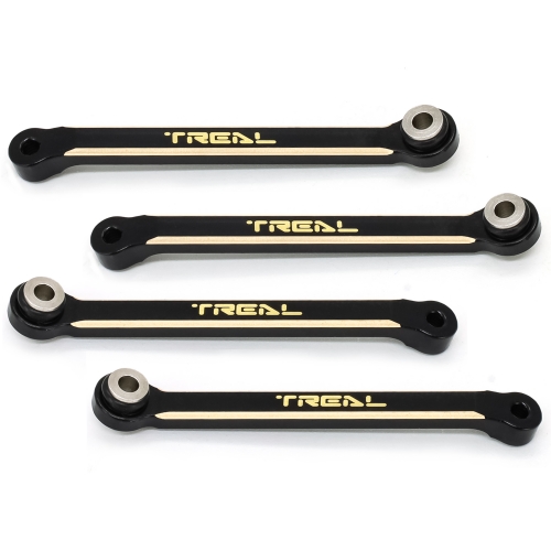 TREAL Brass FCX24 Upper Links Set (4pcs) Upper Chassis 4-Links for FMS FCX24 1:24