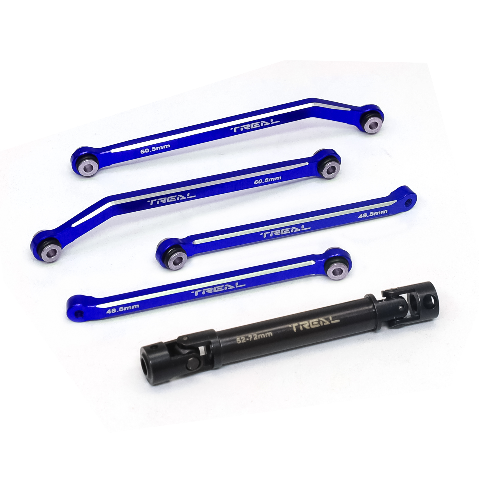 TREAL Aluminum 7075 Extended Rear Suspension Links Kit (+12mm) & Rear