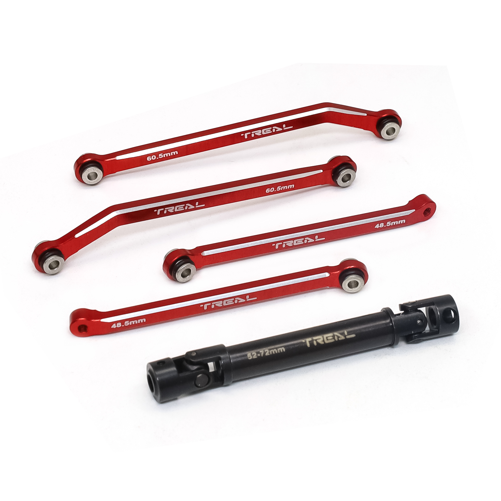 TREAL Aluminum 7075 Extended Rear Suspension Links Kit (+12mm) & Rear