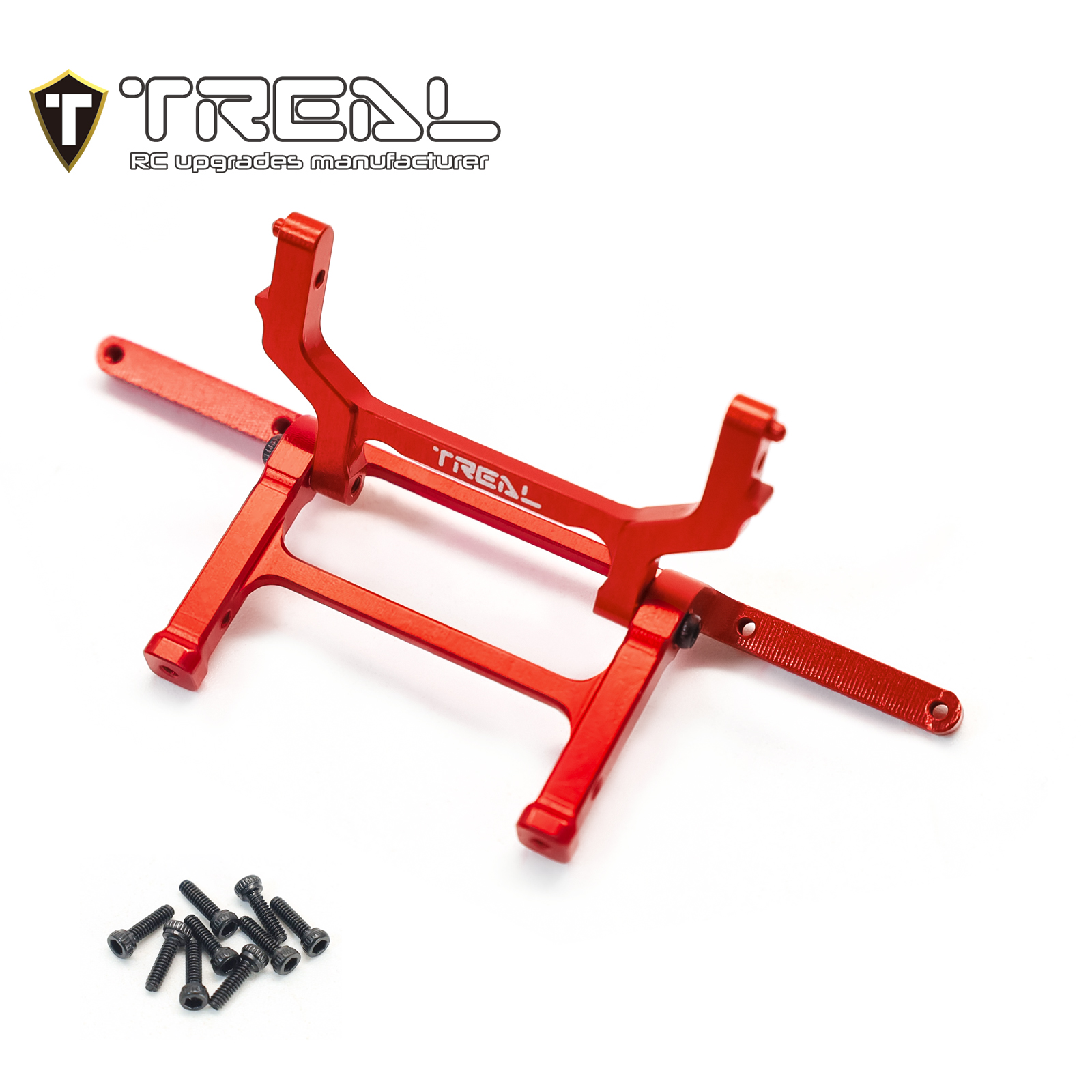TREAL Aluminum 7075 Rear Bumper Mount & Rear Body Post Mount for Axial