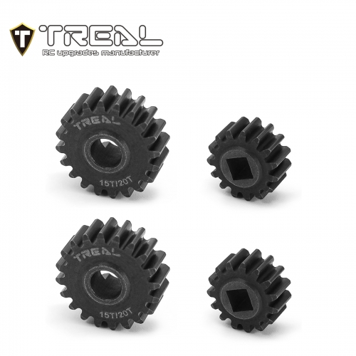 TREAL SCX10 III/Capra Overdrive Portal Gears 15T/20T Harden Steel Gears Compatible with Axial 1/10 SCX10 3 Capra, Overdrive 43%