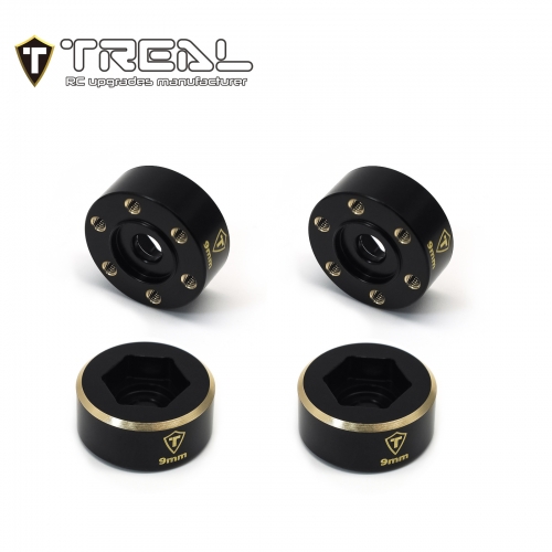 TREAL 1.9 Wheel Hubs Brass Weights 9mm/12mm/15mm/18mm Widen Adapters Compatible with 1/10 RC Crawlers