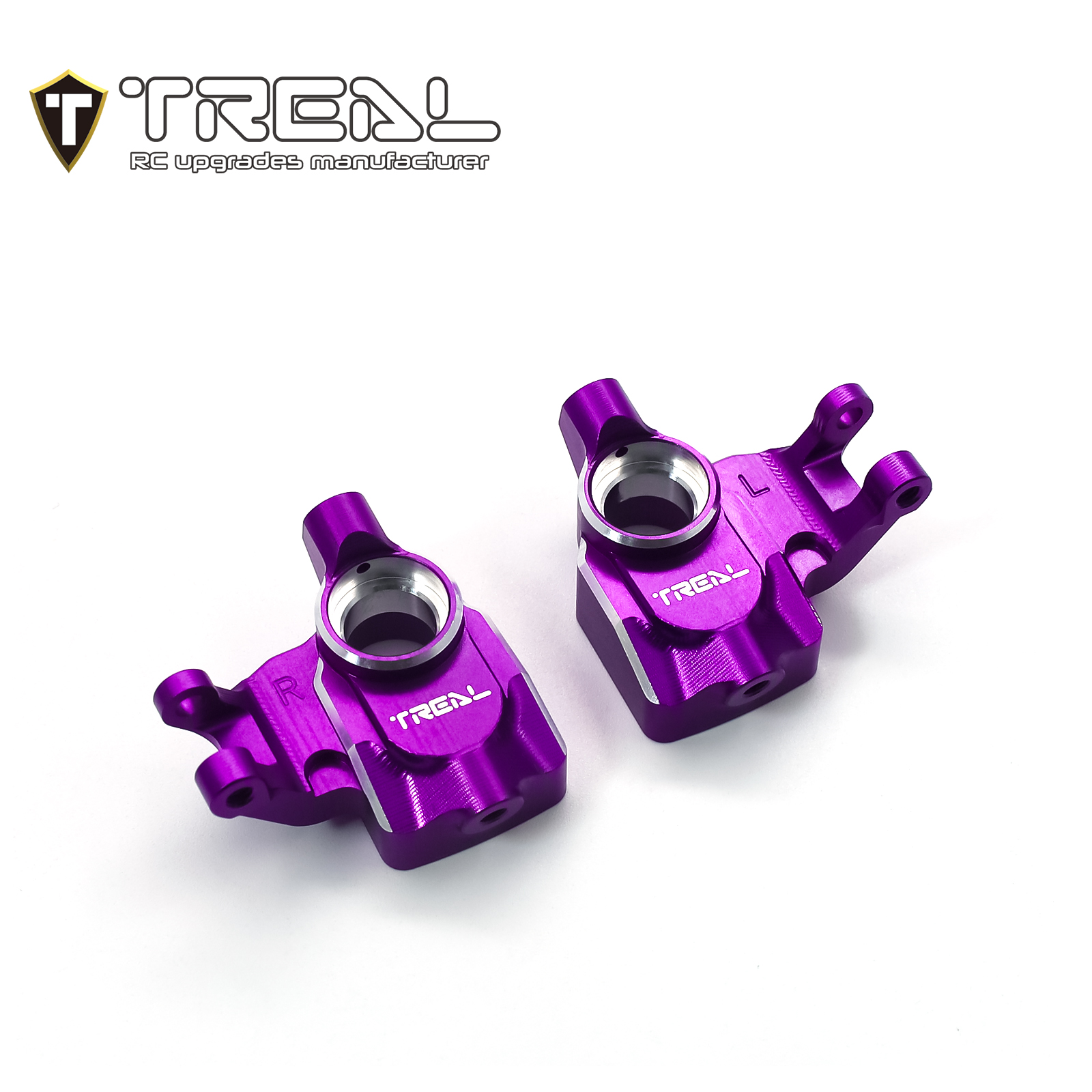 TREAL UTB18 Capra Aluminum 7075 Front Steering Knuckles Inner Portal Covers Set (2P) Upgrades
