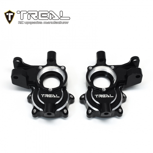 TREAL Aluminum 7075 Front Steering Knuckles,Inner Portal Covers Set Upgrades for Redcat GEN9 and Ascent Crawler
