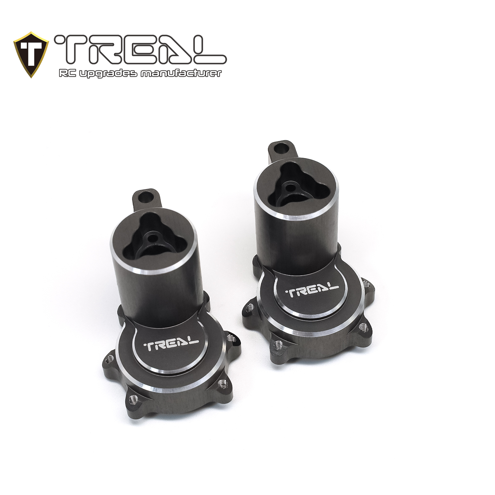 TREAL Aluminum 7075 Rear Hubs,Inner Portal Housing Set Upgrades