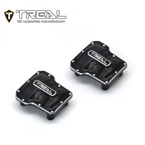 TREAL Aluminum 7075 Axle Diff Covers (2P) CNC Machined Upgrades for 1/18 TRX-4M