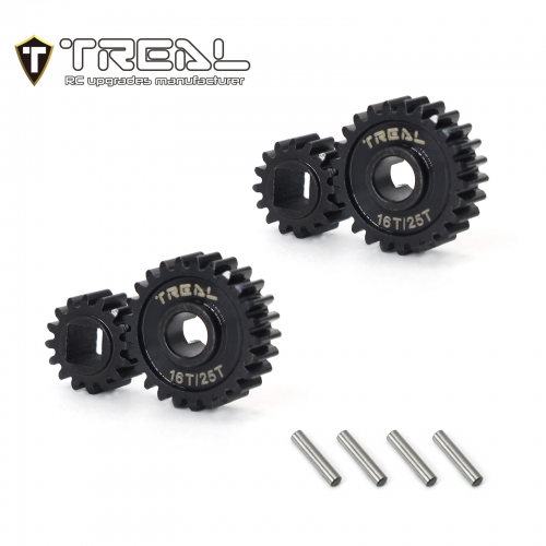 TREAL UTB18 Capra Overdrive Portal Gears 16T/25T Harden Steel Gears  Compatible with Axial 1/18 UTB18