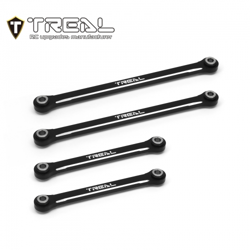 TREAL TRX-4M Upper Links Set (4pcs) Aluminum 7075 Upper Chassis 4-Links Upgrades 1/18 Scale