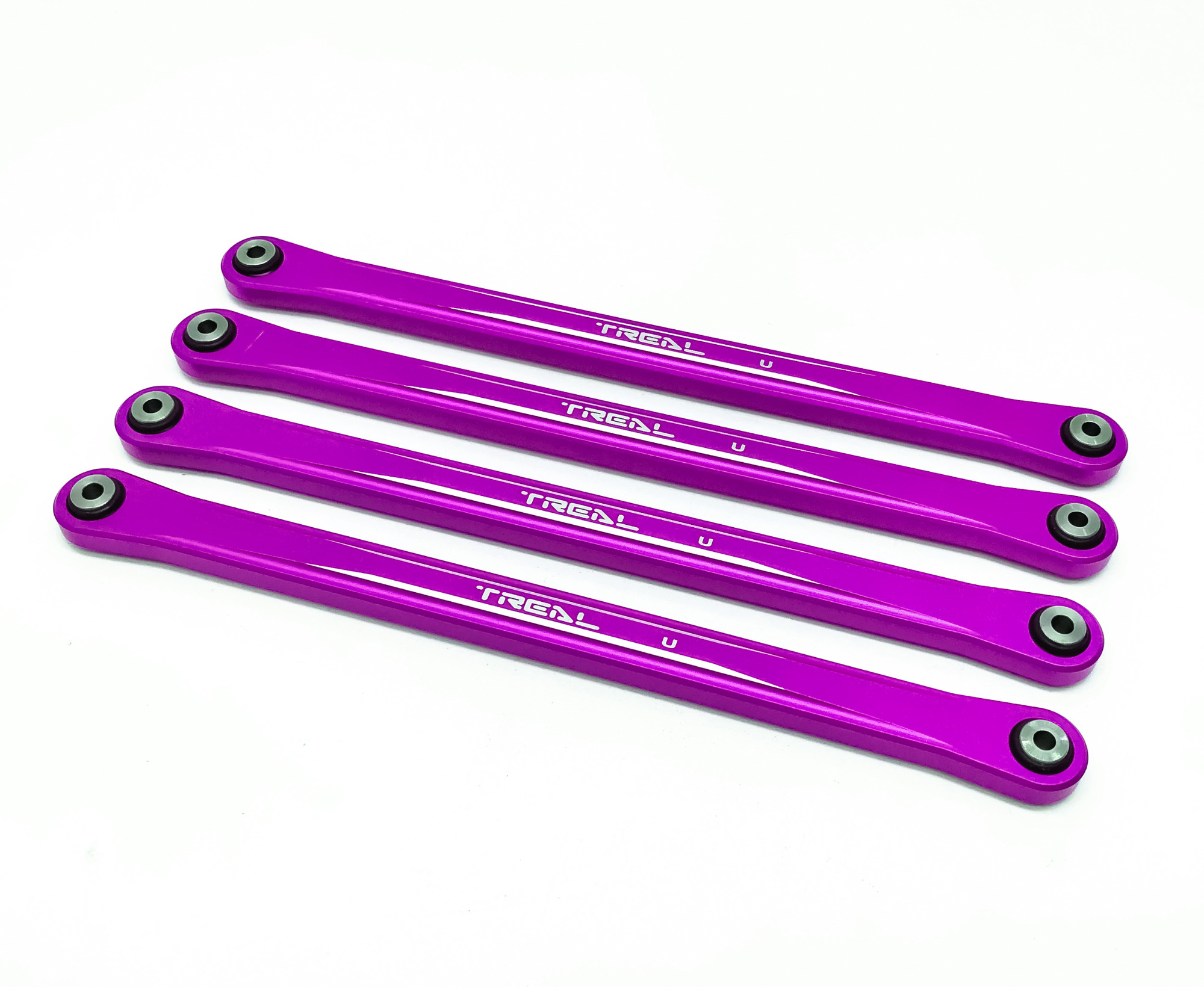 Treal Aluminum 7075 Upper Link Bars (4) pcs Set for Losi LMT